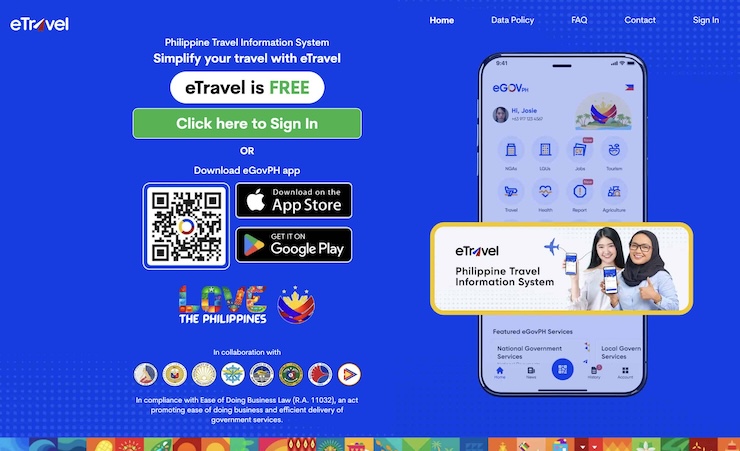 フィリピンeTravelの登録方法・書き方